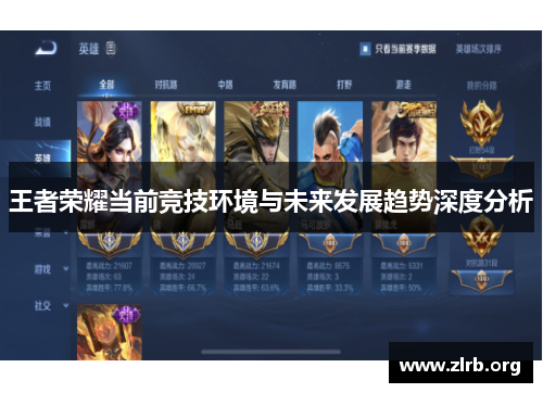 王者荣耀当前竞技环境与未来发展趋势深度分析
