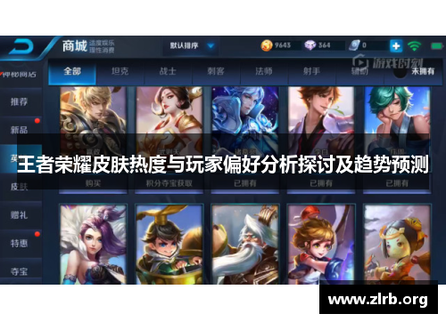 王者荣耀皮肤热度与玩家偏好分析探讨及趋势预测